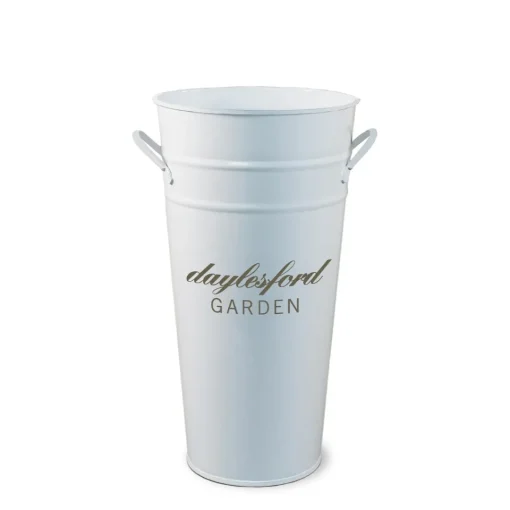 Clearance Daylesford Organic White Florist Bucket Small