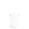 Cheap Daylesford Organic White Heart Glass